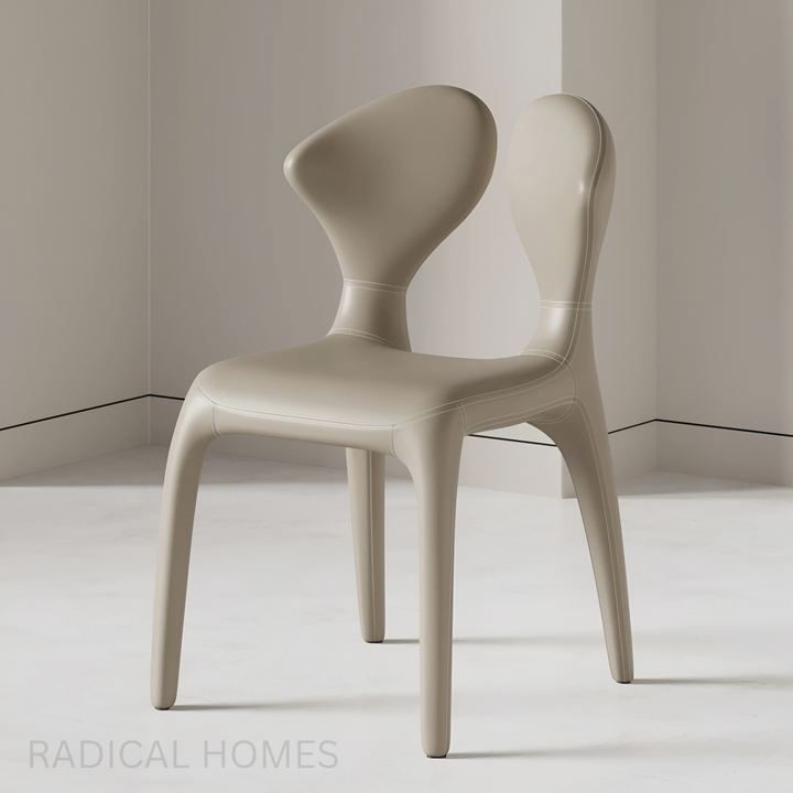 SERIFO Modern Leather Dining Chair - Radical Homes Singapore