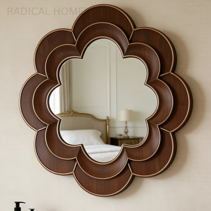 FLORENTI Classic Floral Wall Mirror - Radical Homes Singapore