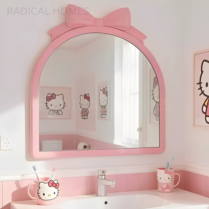 AMELIE Modern Pink Wall Mirror