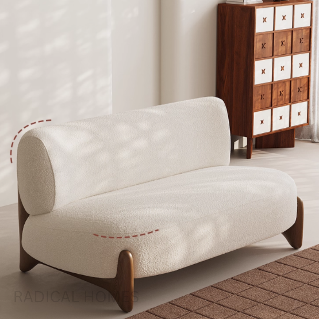 MORANDI Japandi Boucle Fabric Sofa