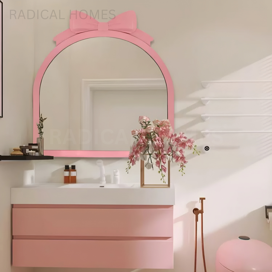 AMELIE Modern Pink Wall Mirror