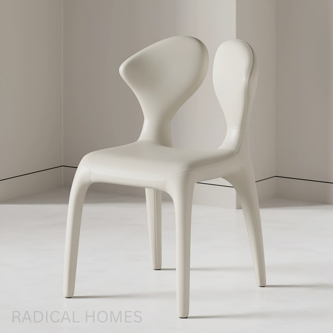 SERIFO Modern Leather Dining Chair - Radical Homes Singapore