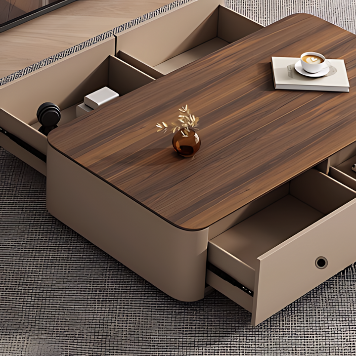 DALTON Solid Wood TV Console & Coffee Table Set