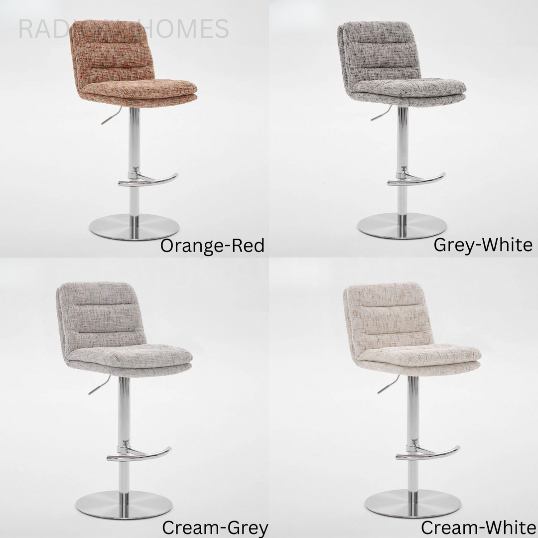 WINSEL Modern Fabric Bar Stool