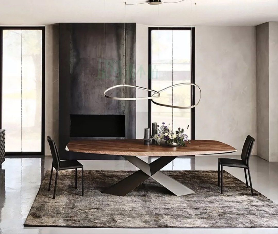 ALBE Modern Solid Wood Dining Table