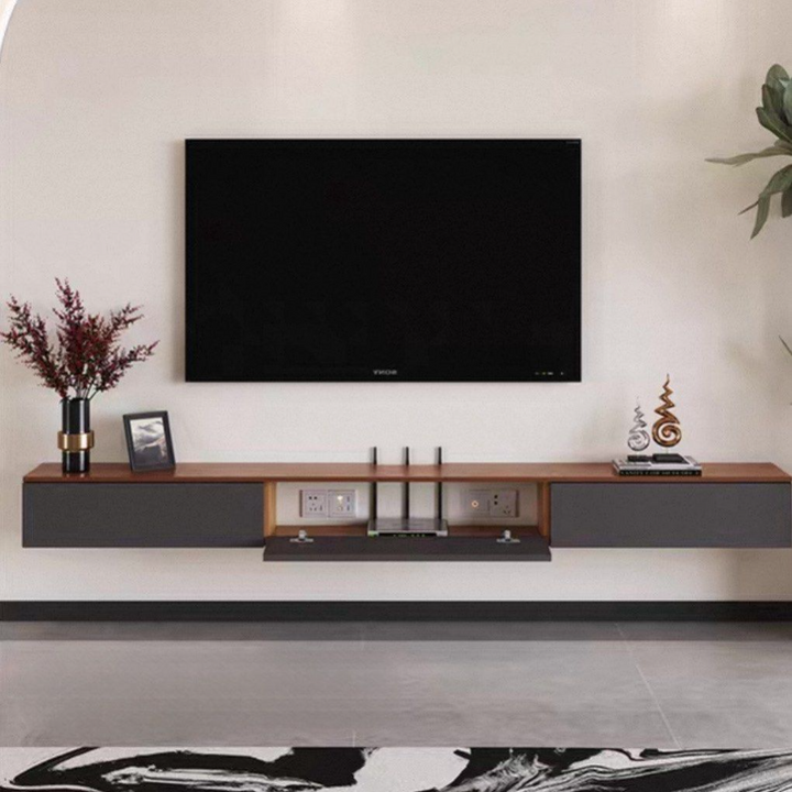 UREO Modern Solid Wood TV Console