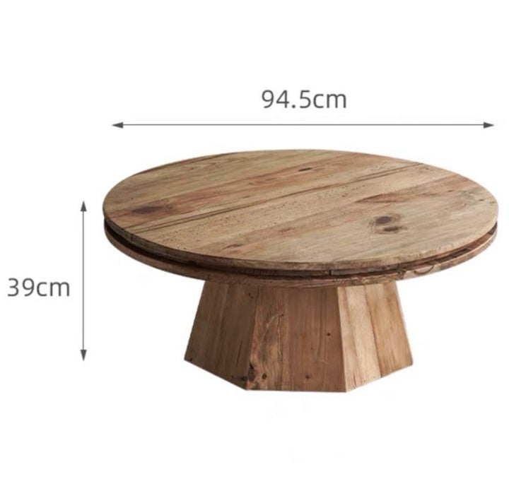 ARLOVSKI Vintage Solid Wood Coffee Table