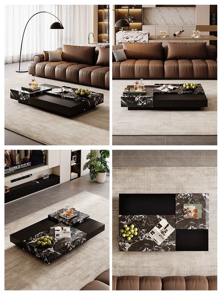 TRISTOA Modern Sintered Stone Coffee Table