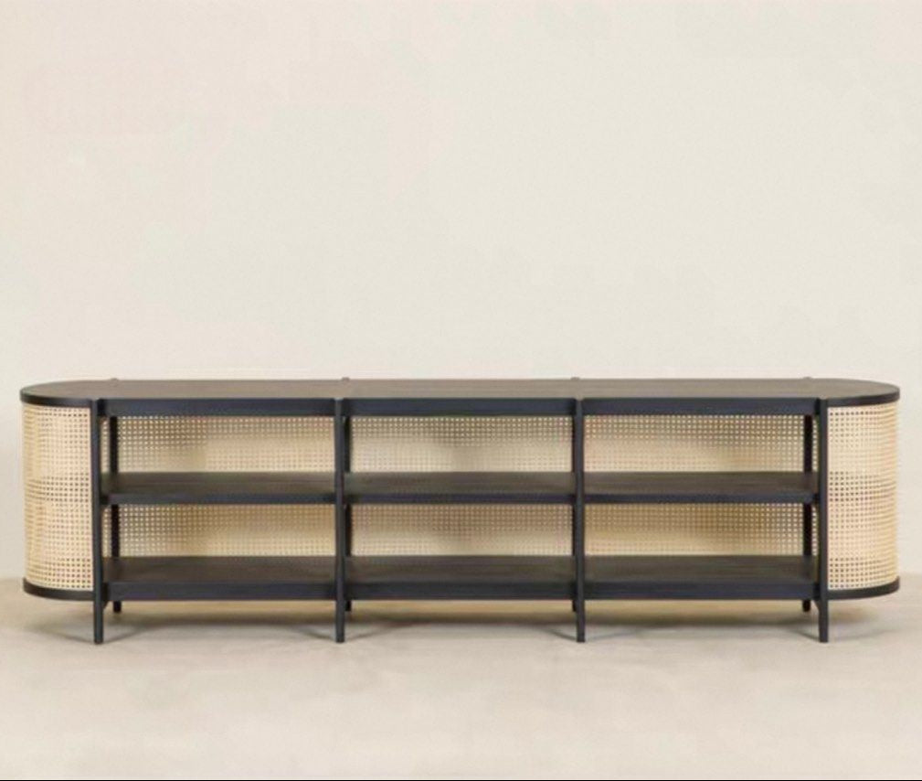 RIVECA Rustic Rattan Console
