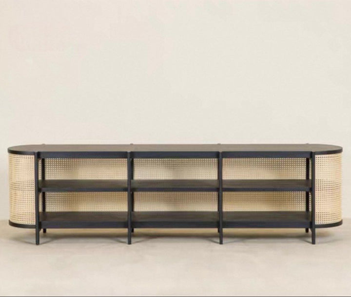 RIVECA Rustic Rattan Console