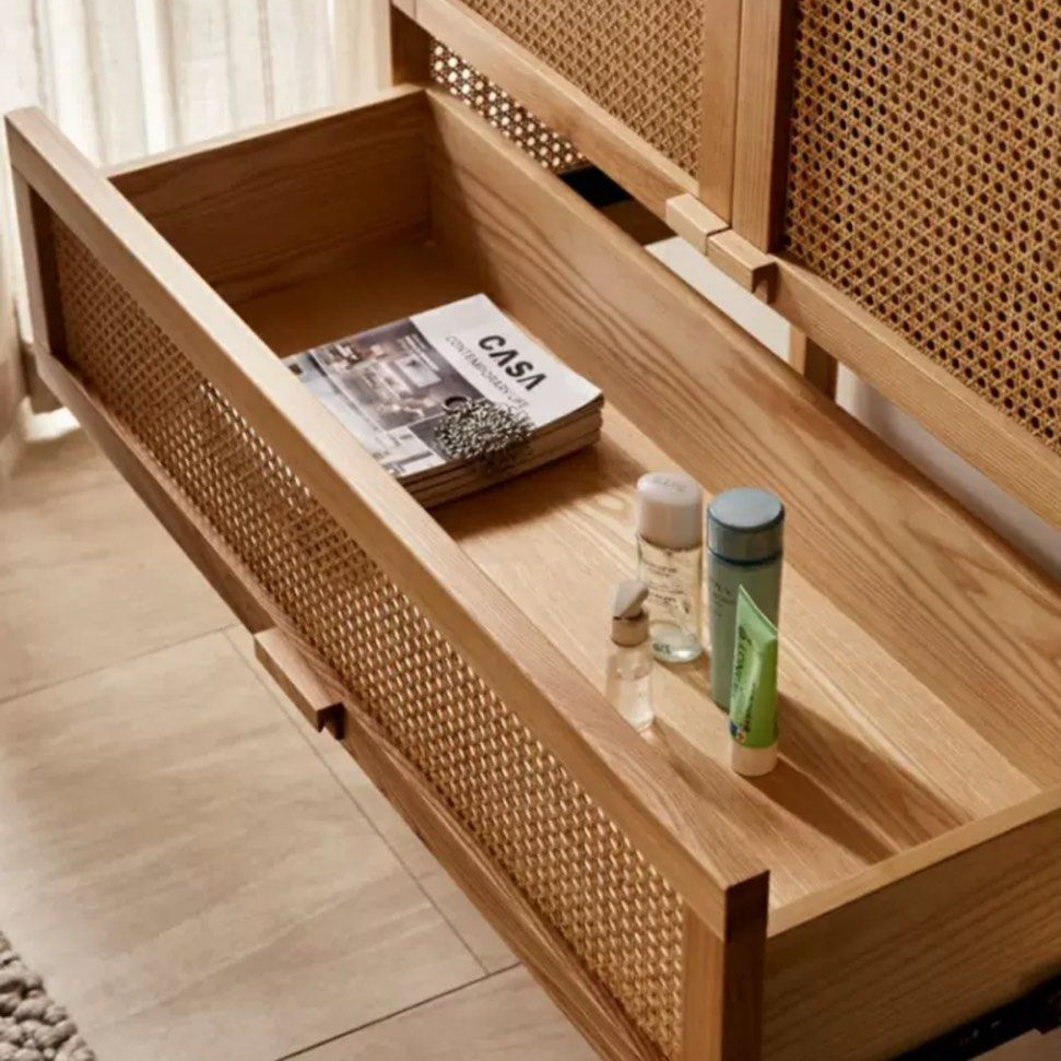 LINUSE Modern Solid Wood Cabinet