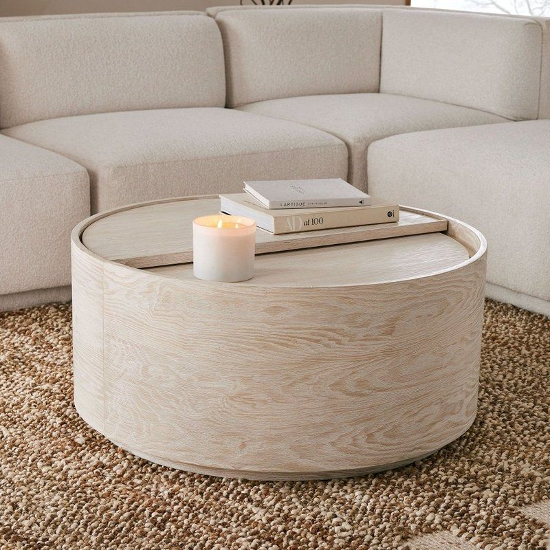 OKEAL Storage Coffee Table