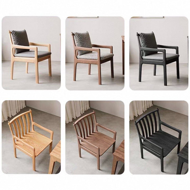 MAREIS Solid Wood Dining Armchair