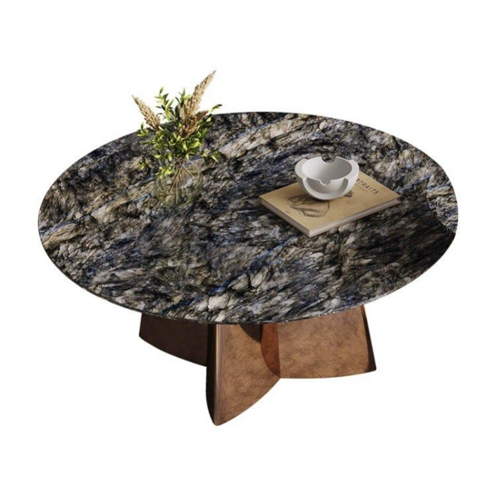 DOEL Modern Marble Round Coffee Table