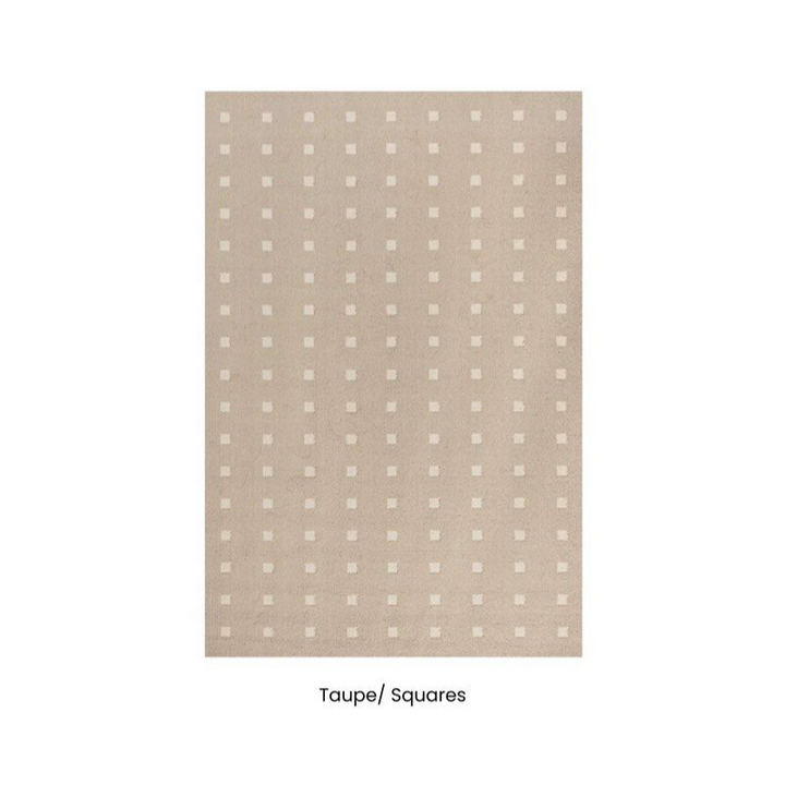 ASHON Water Resistant Squares Rug
