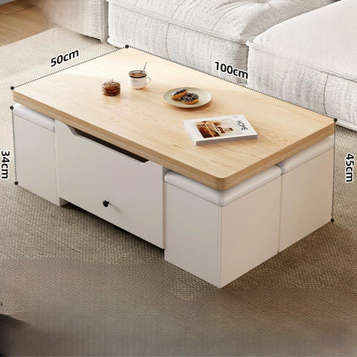 TWALEN Modern Extendable Storage Coffee Table