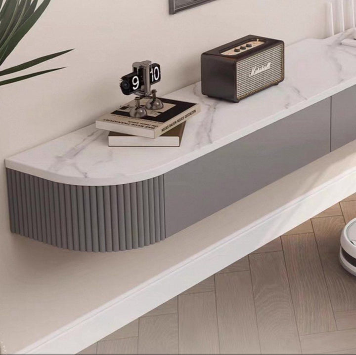 JISYA Modern Sintered Stone Floating TV Console