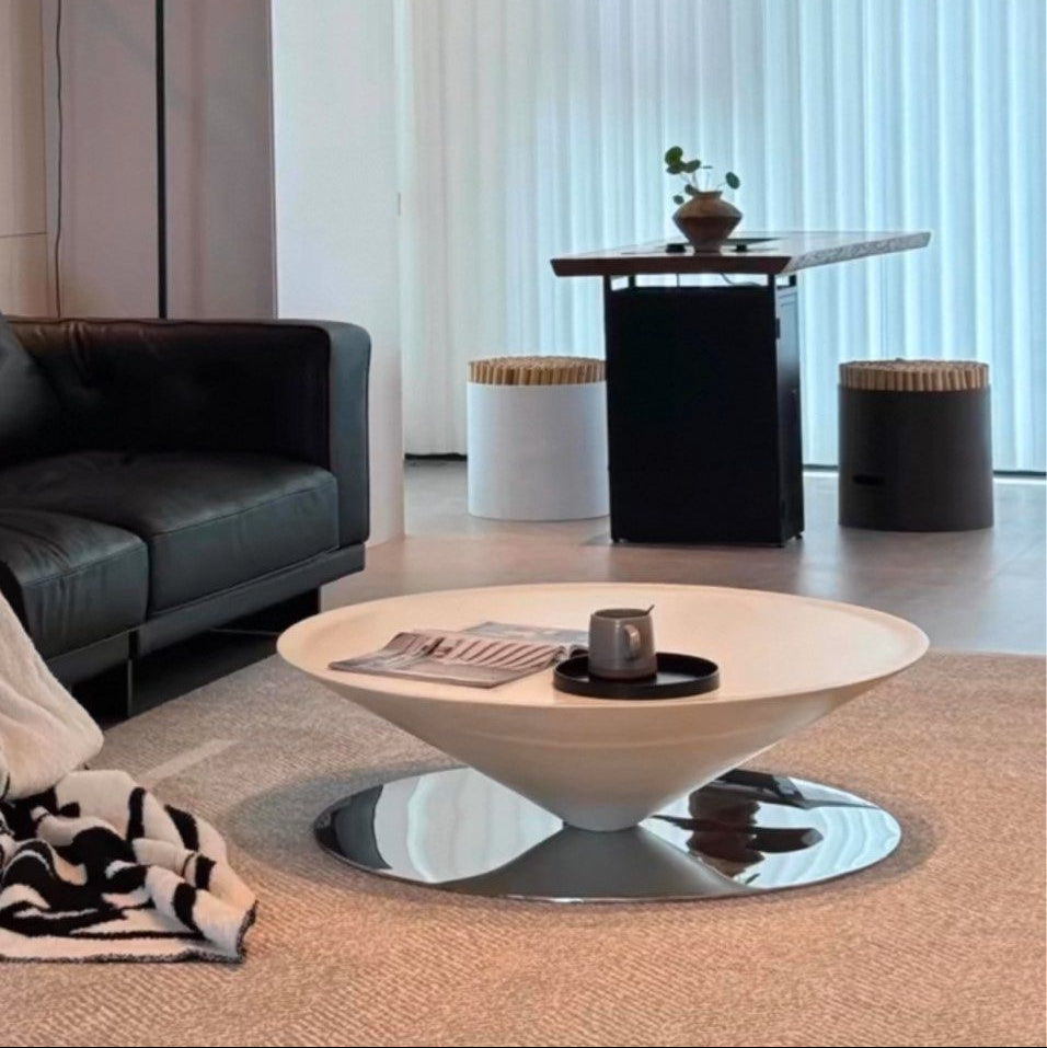 KESSILO Modern Round Coffee Table