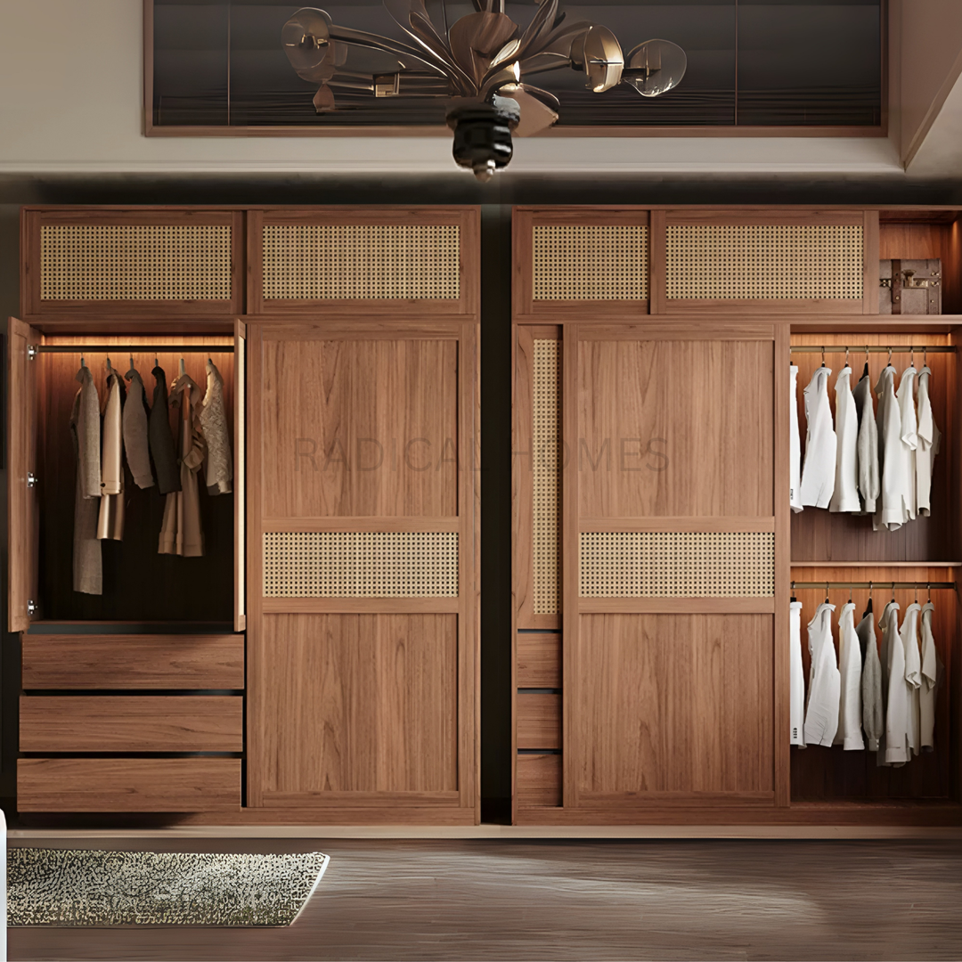 Wardrobe Rustic Large Kit REGALIA Rustic Solid Wood Wardrobe – Radical Homes