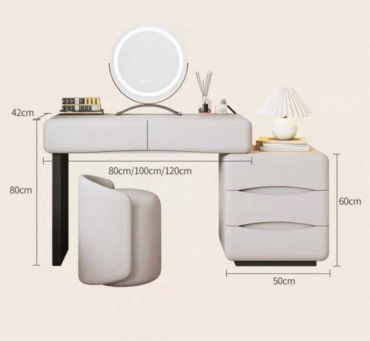 ALLE Modern Leather Vanity Table
