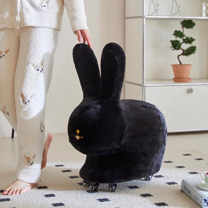 NAORIE Flannel Rabbit Stool