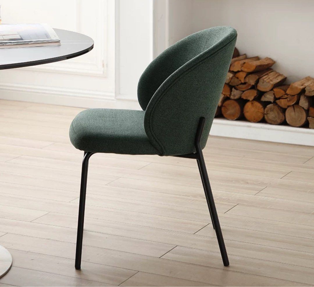 BURRY Modern Fabric Dining Chair