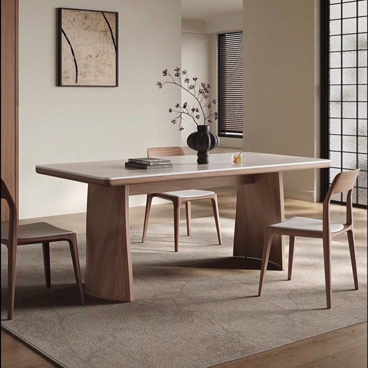 BAXTER Modern Travertine Dining Table