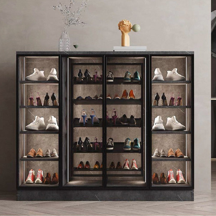 EREO Modern Rotatable Shelves Shoe Cabinet