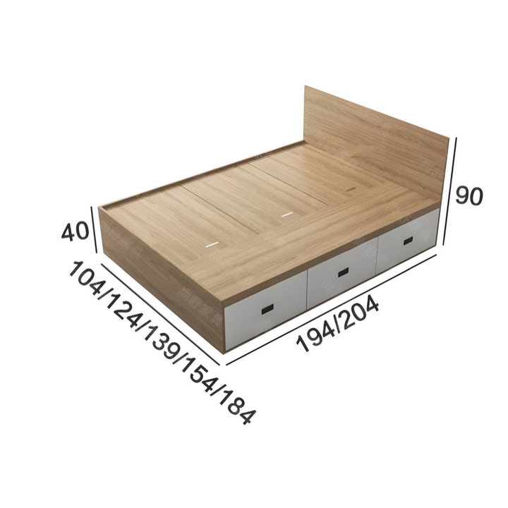 SHANGSU Modern Storage Bedframe