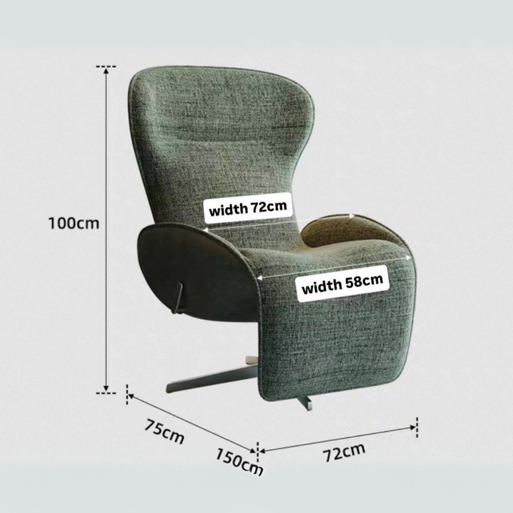 GRACE Modern Extendable Rotating Lounge Chair