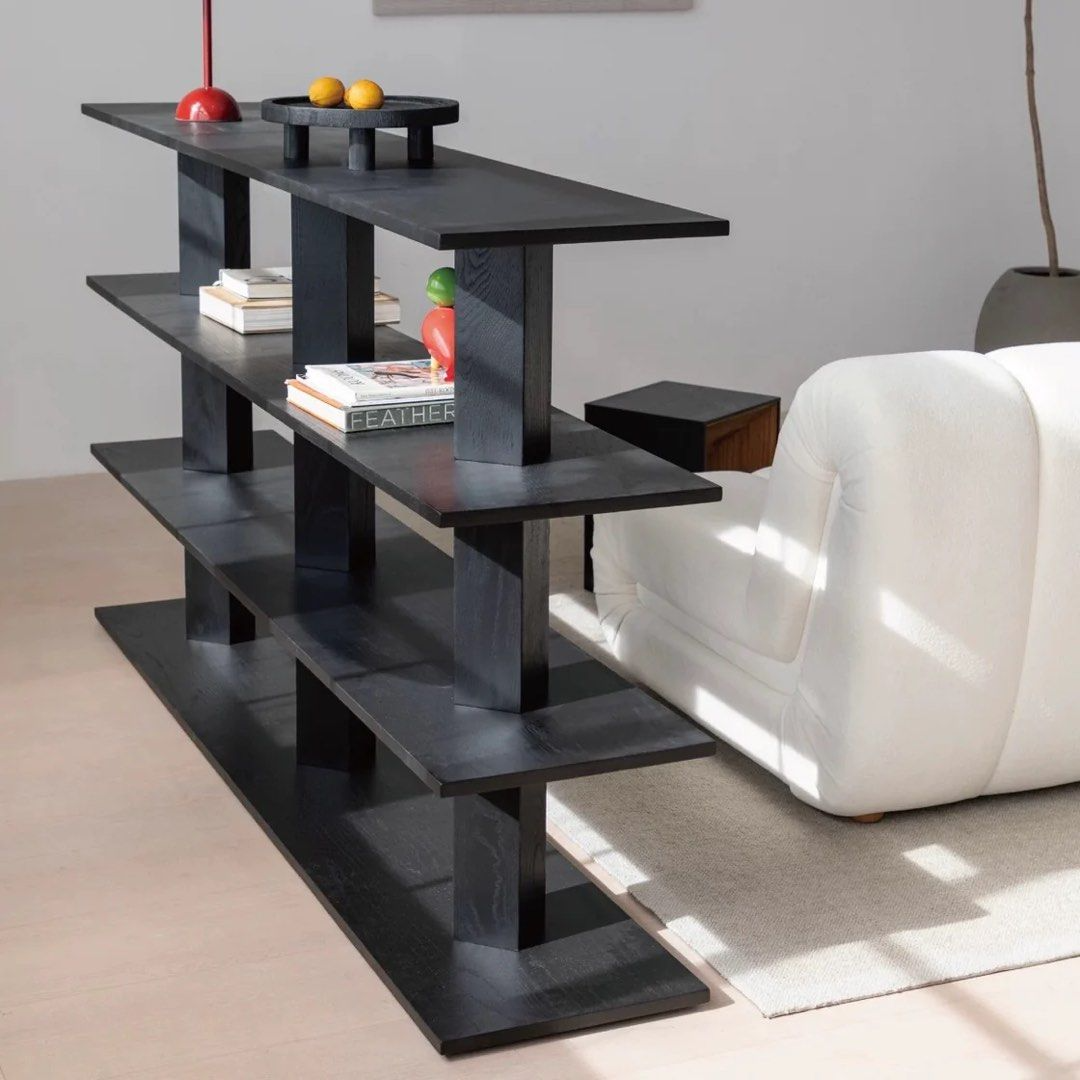 URVIRE Modern Solid Wood Display Shelf