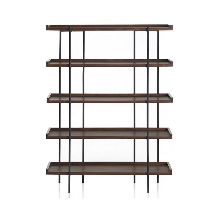 EDUARDO Industrial Solid Wood Display Shelf