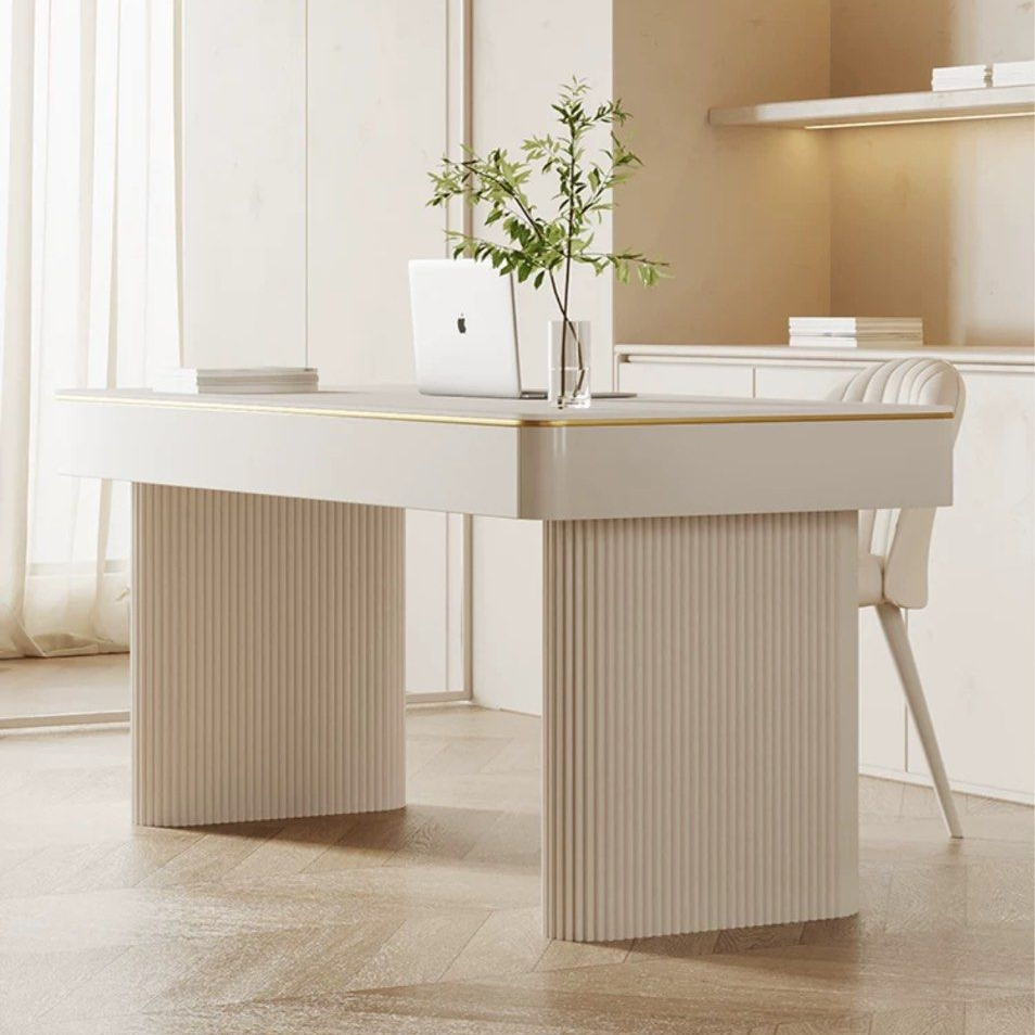 DOROTHEA Modern Sintered Stone Study Table – Radical Homes