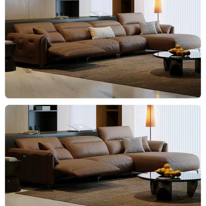 LOMARA Modern Recliner Leather Sofa