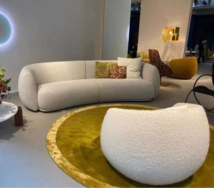 NOIR Modern Boucle Curve Sofa