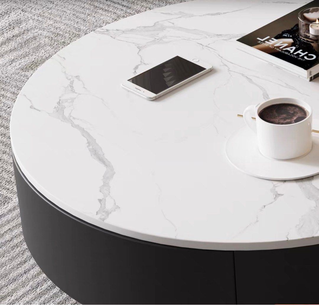 PANSINO Modern Slate Coffee Tables