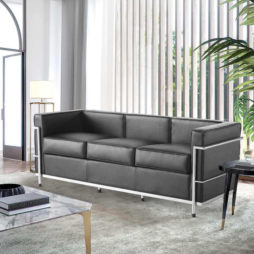 SAVRELLI Contemporary Leather Sofa