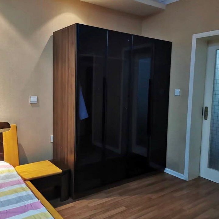 MARCIA Modern Rustic Glass Wardrobe