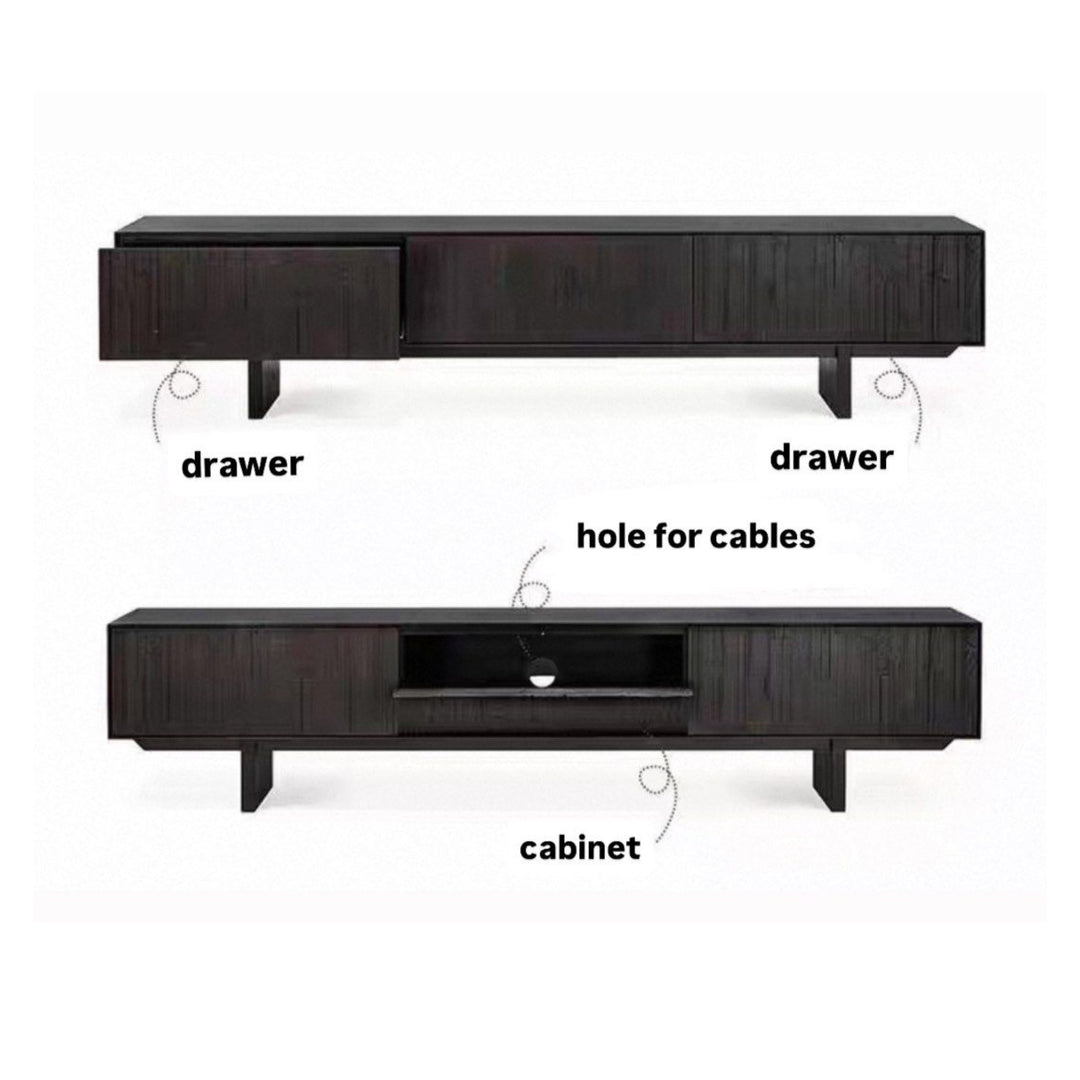 PREDAL Modern Solid Wood Tv Console