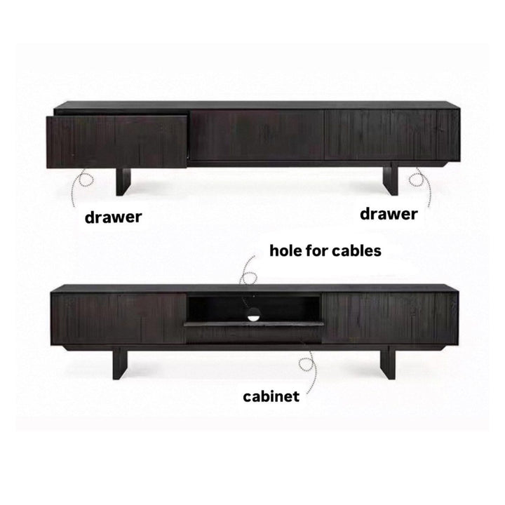 PREDAL Modern Solid Wood Tv Console