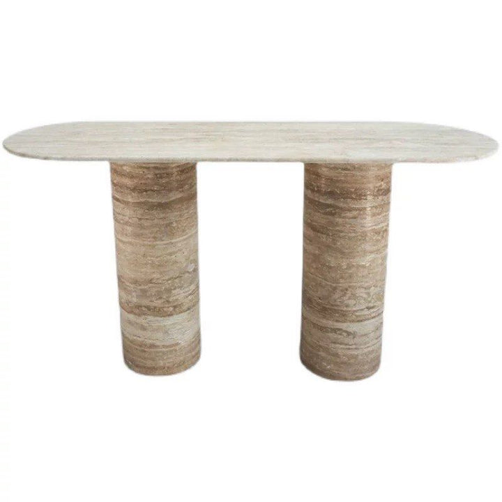 JUNIA Luxury Travertine Console Table