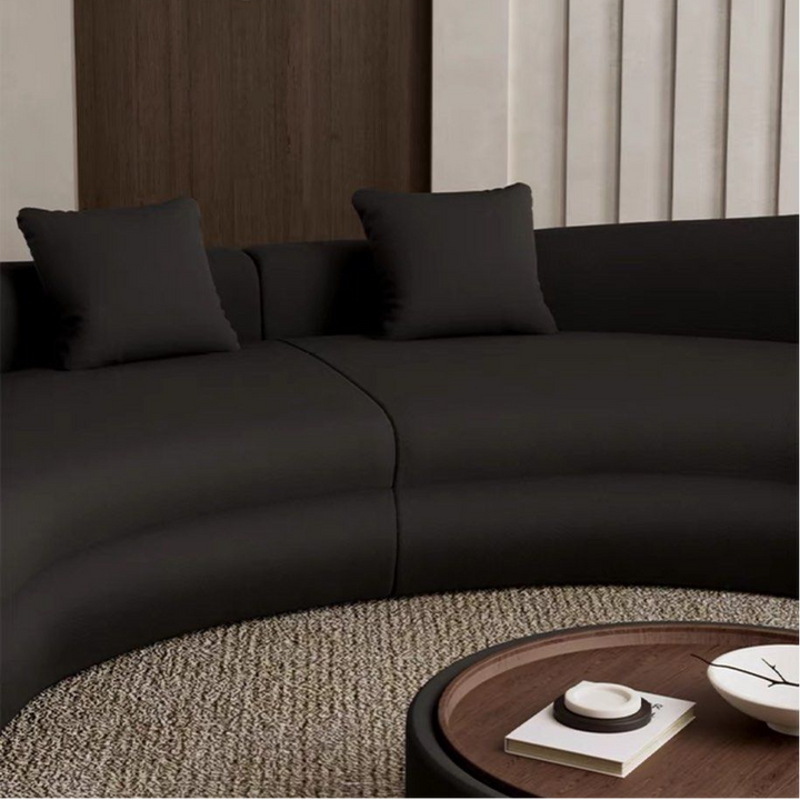 ALBA Modern Curved Velvet Sofa