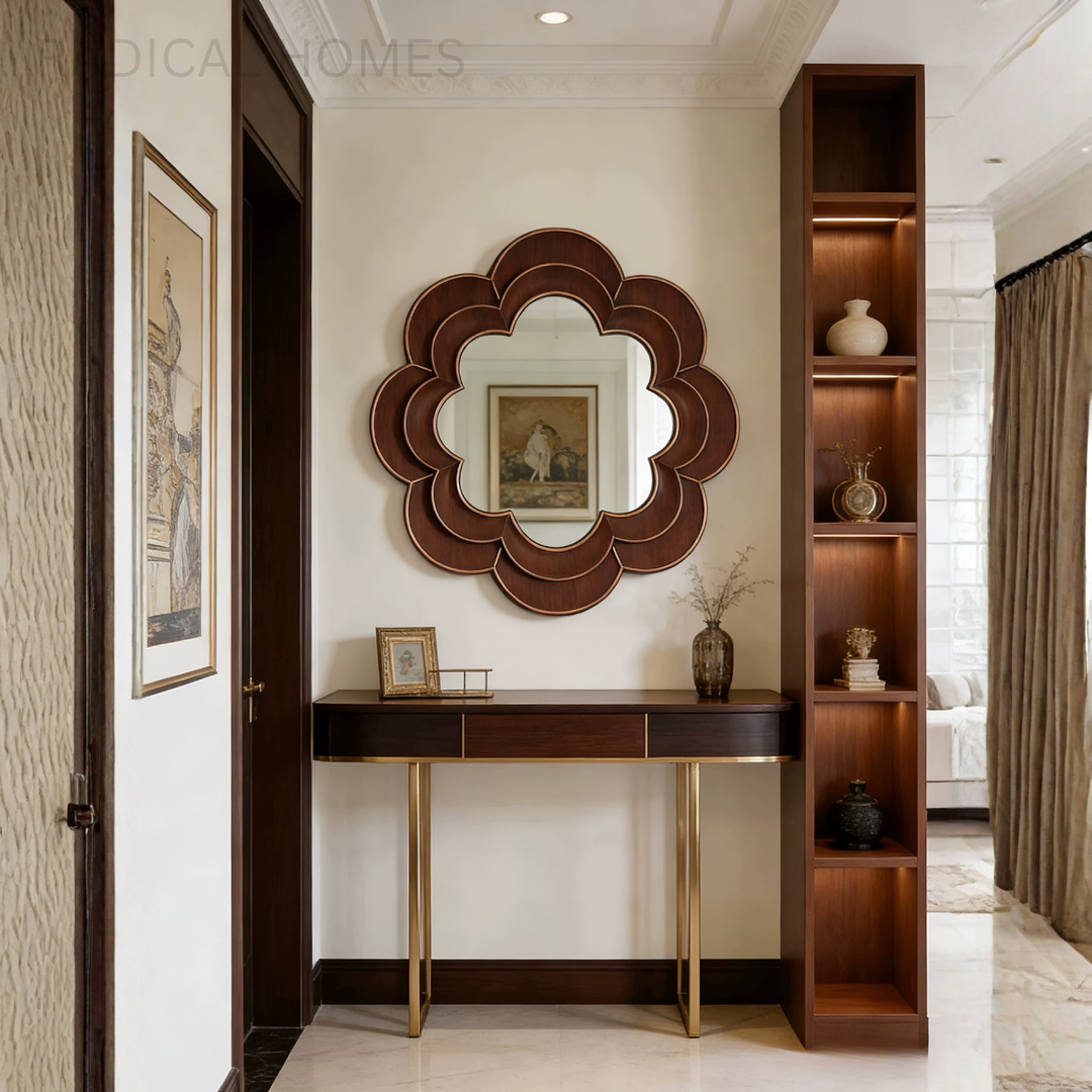 FLORENTI Classic Floral Wall Mirror - Radical Homes Singapore