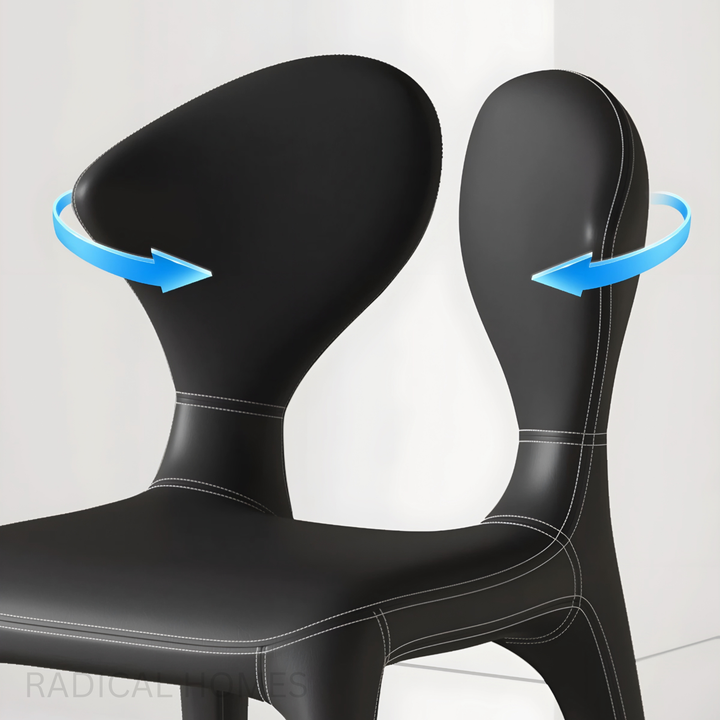 SERIFO Modern Leather Dining Chair - Radical Homes Singapore