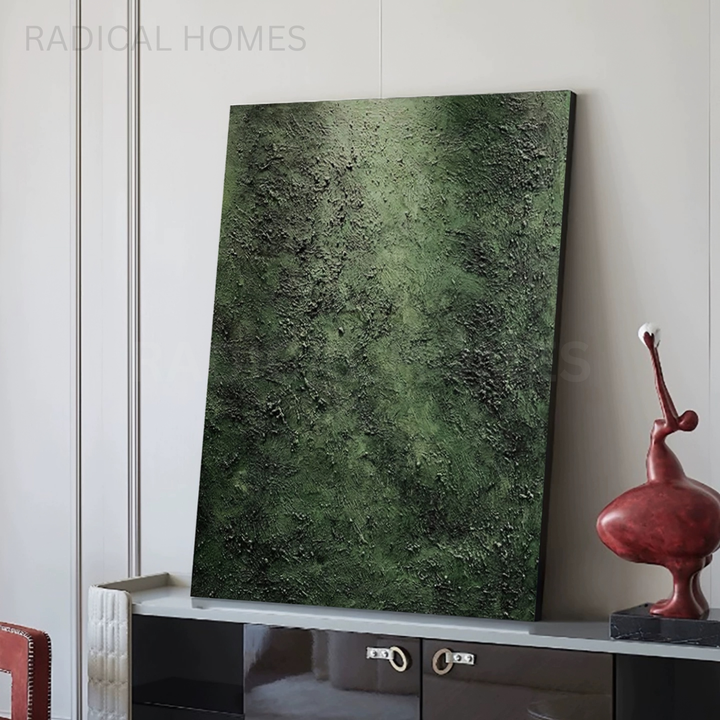 VERDARA Modern Textured Moss Canvas Art - Radical Homes Singapore