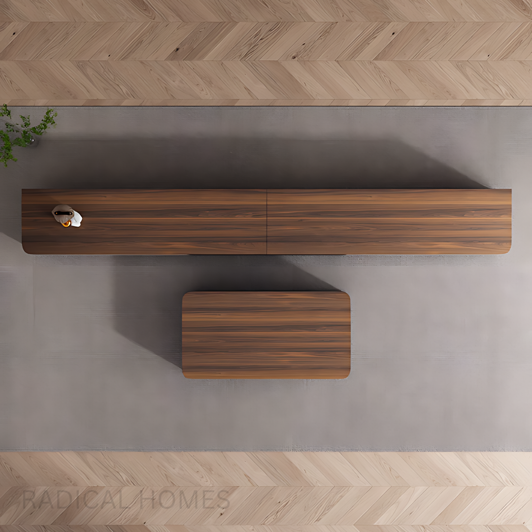 DALTON Solid Wood TV Console & Coffee Table Set