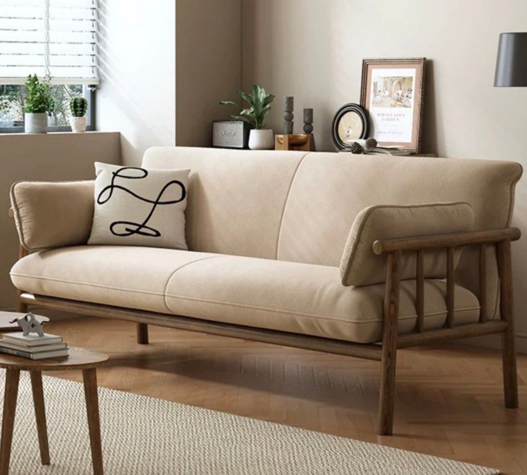CUSTOM ORDER LINK L150 walnut finish cream white