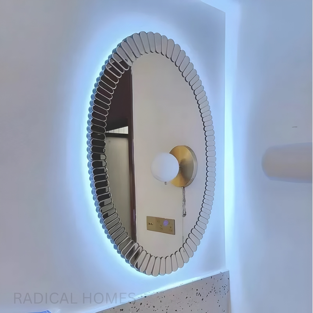 LUCERA Modern Oval Wall Mirror