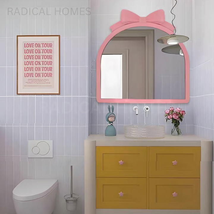 AMELIE Modern Pink Wall Mirror
