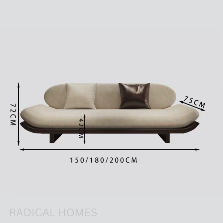 LUGO Modern Chaise Sofa - Radical Homes Singapore